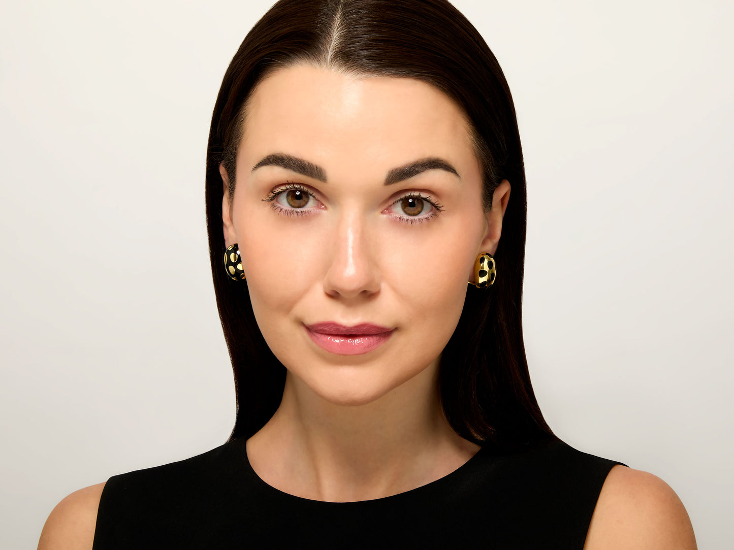 Tiffany & Co. 'Positive-Negative' Black Jade Earrings in 18K Gold, by Angela Cummings