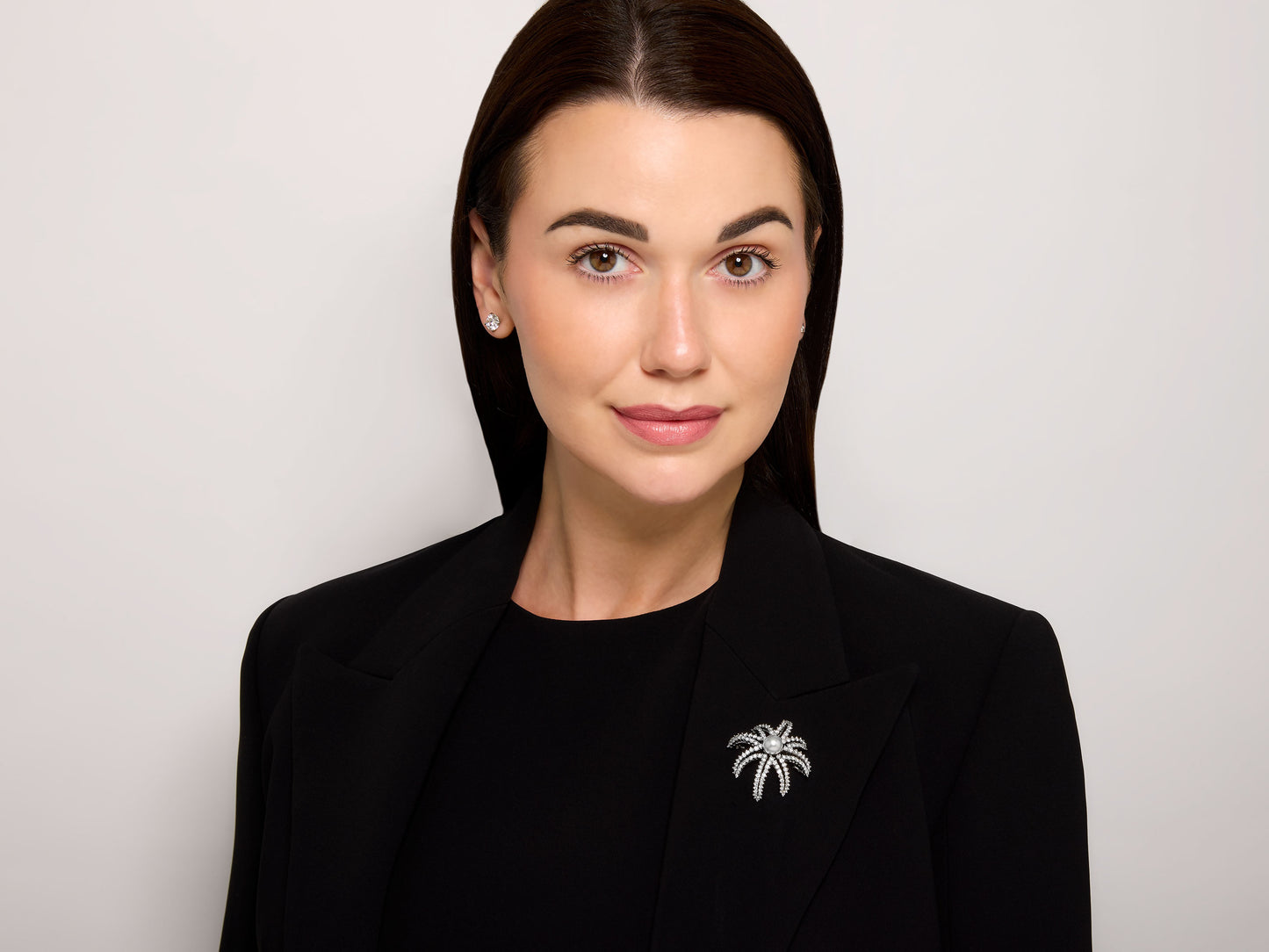 Tiffany & Co. 'Fireworks' Diamond and Pearl Brooch in Platinum