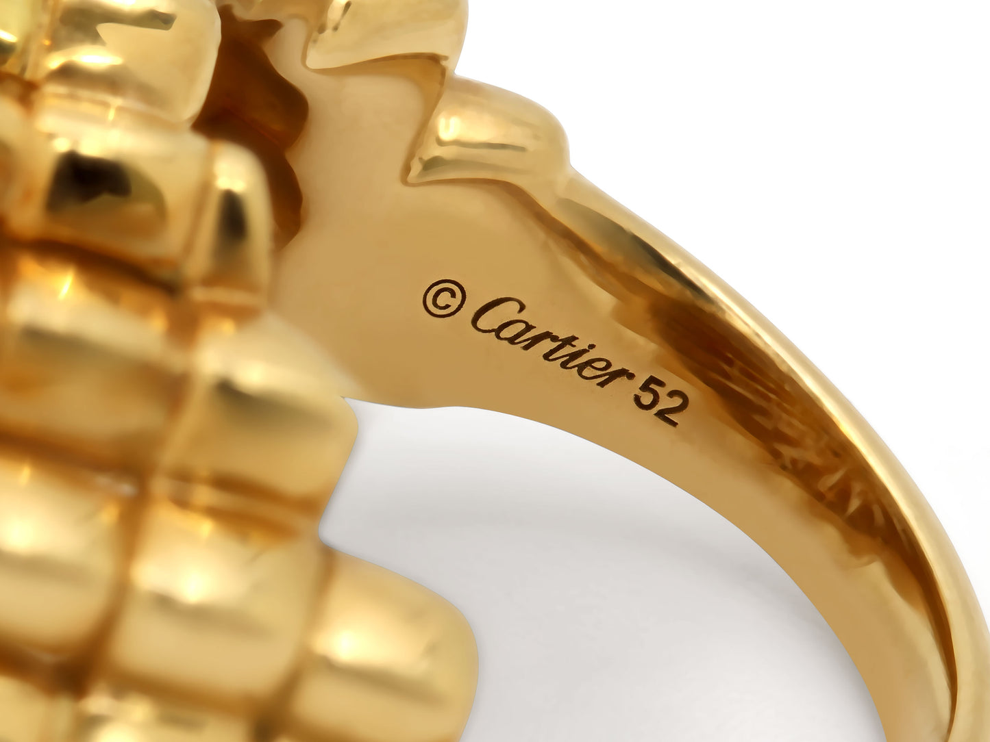 Cartier 'Cactus de Cartier' Diamond and Lapis Ring in 18K Gold