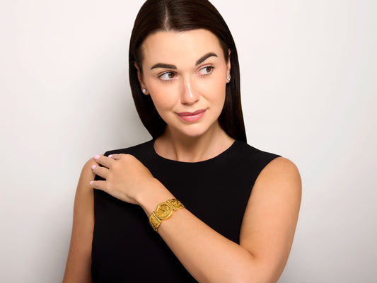 Jean Mahie 'Charming Monsters' Watch in 22K Gold