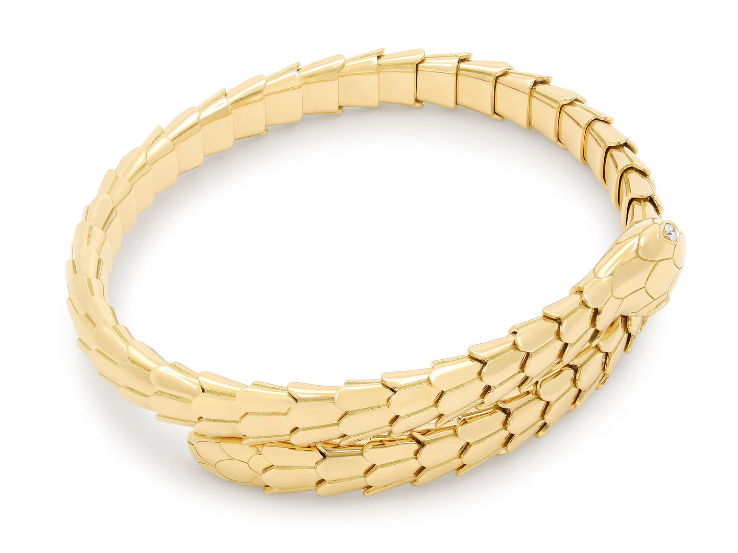 Tubogas Snake Bracelet in 18K Gold by Beladora