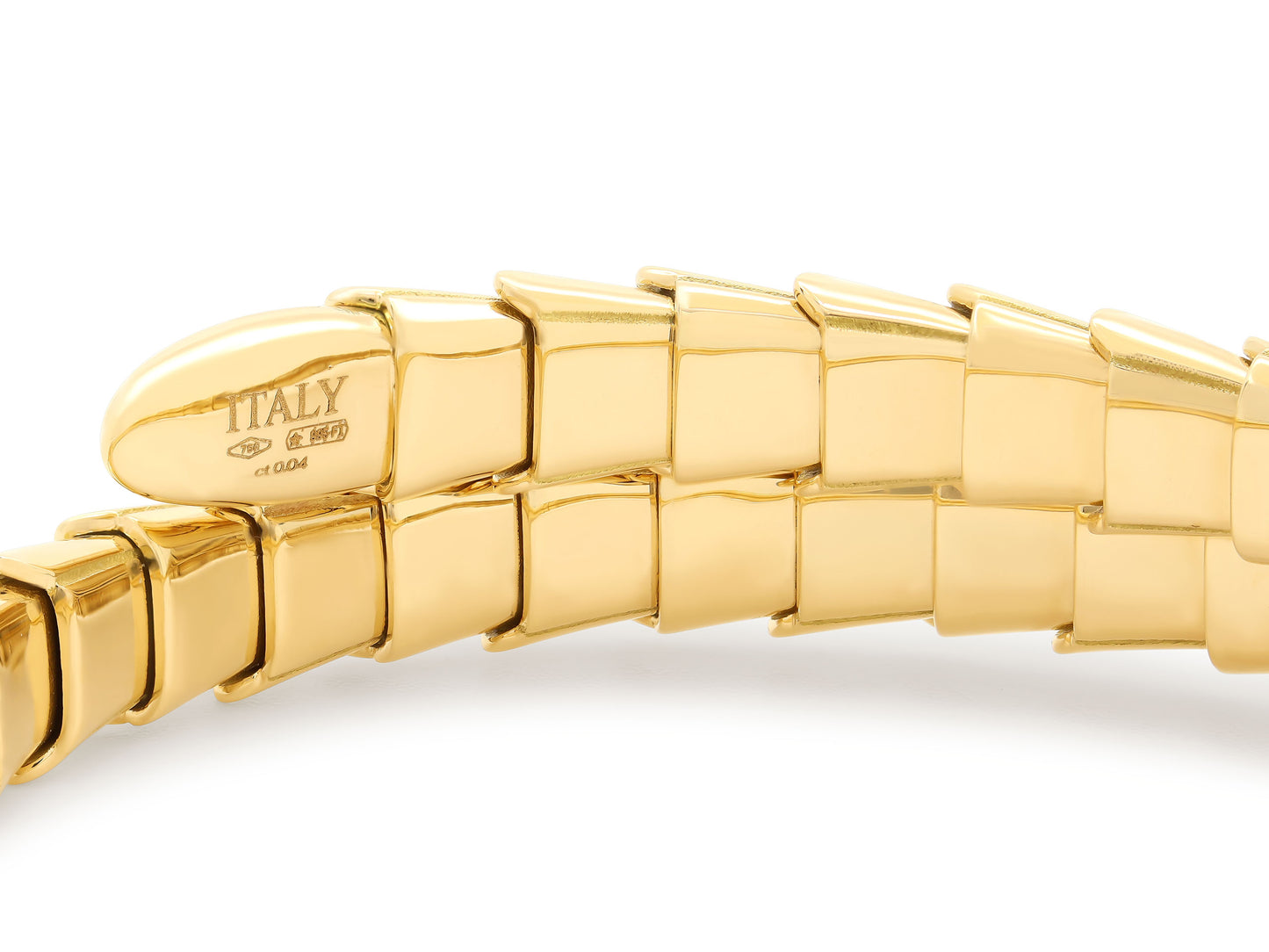 Tubogas Snake Bracelet in 18K Gold by Beladora