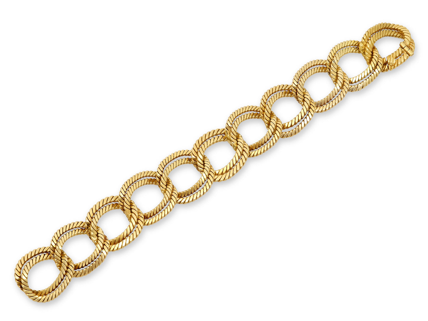 Verdura Rope Curb Link Bracelet in 18K Gold