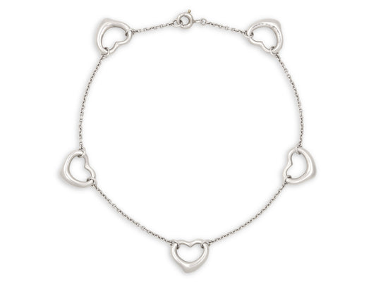 Tiffany & Co. Elsa Peretti 'Open Heart' Bracelet in Platinum