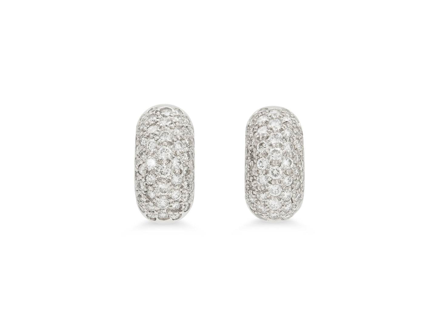 Tiffany & Co. Elsa Peretti Diamond Earrings in Platinum