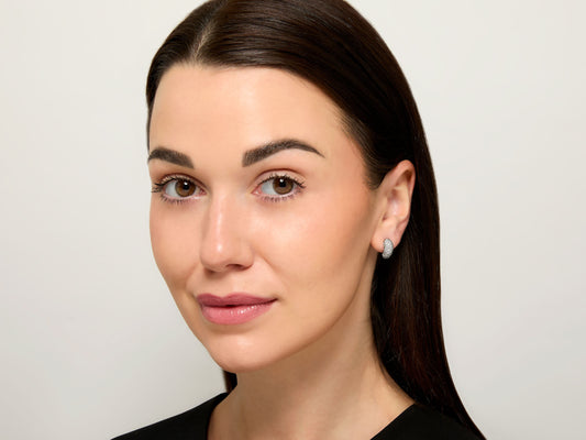 Tiffany & Co. Elsa Peretti Diamond Earrings in Platinum