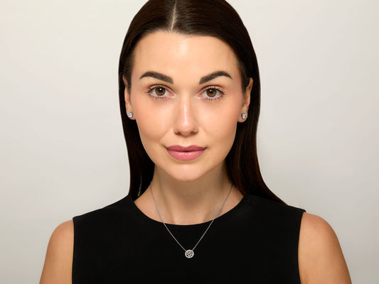 Tiffany & Co. 'Cobblestone' Diamond Pendant Necklace in Platinum