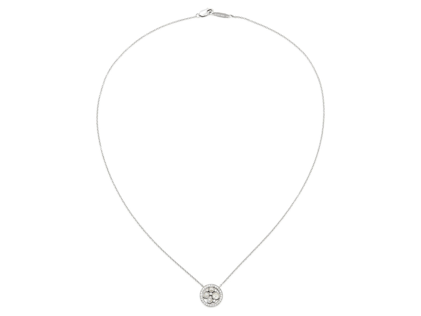 Tiffany & Co. 'Cobblestone' Diamond Pendant Necklace in Platinum