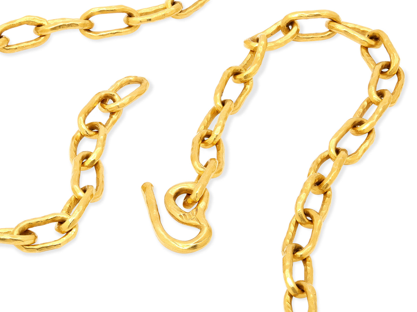 Jean Mahie 'Cadene' Link Necklace in 22K Gold