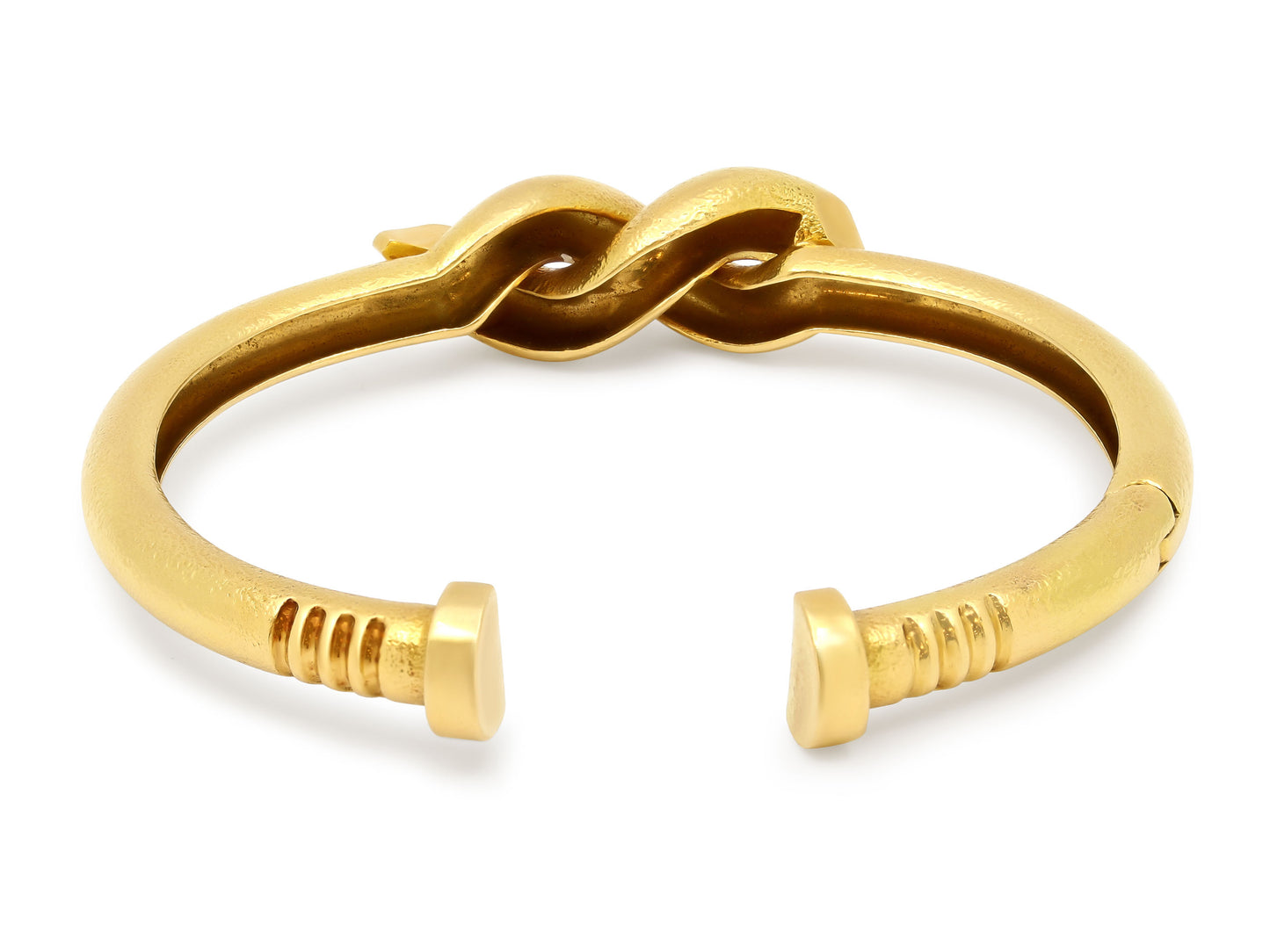 David Webb 'Twisted Nail' Cuff Bracelet in 18K Gold