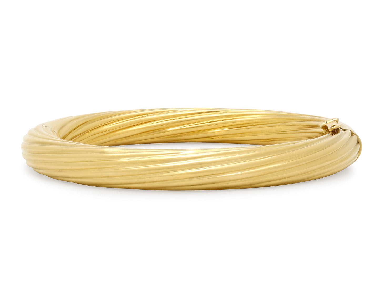 Italian Gold Bangle Bracelet in 18K Gold