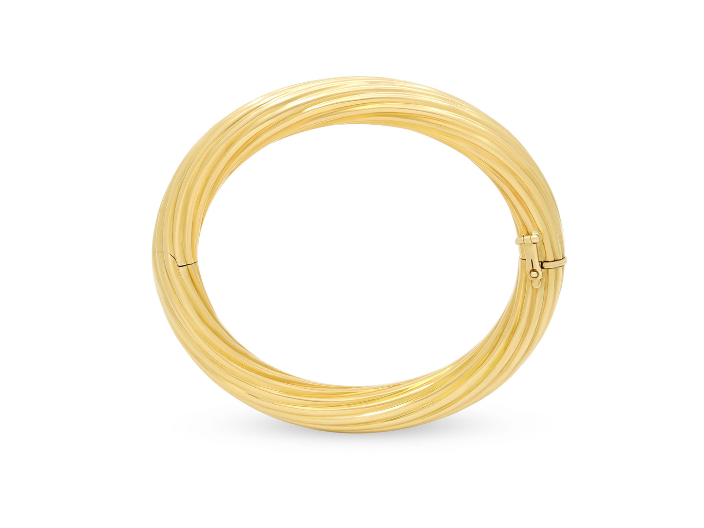 Italian Gold Bangle Bracelet in 18K Gold