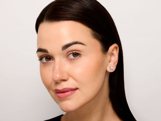 Beladora 'Bespoke' Old European Cut Diamond Stud Earrings, 3.25 total carats, in Platinum