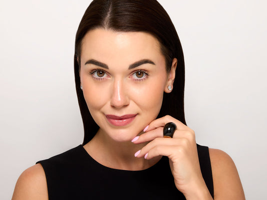 Verdura 'Copa' Ring in Black Jade and 18K Gold