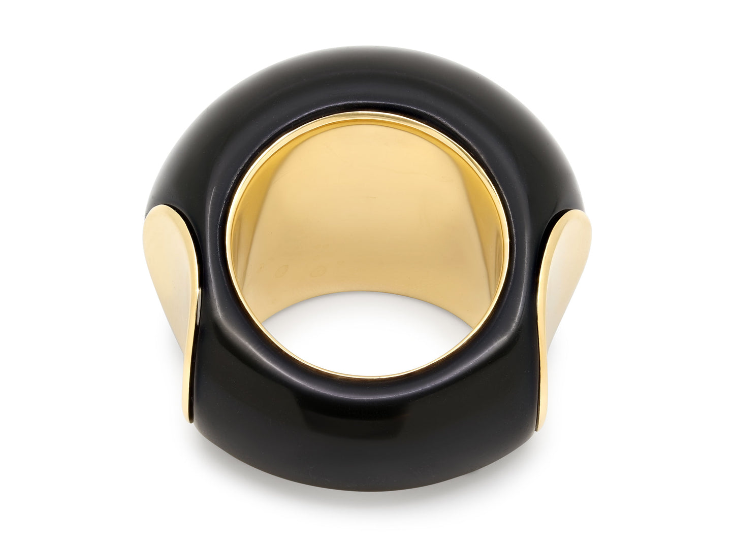 Verdura 'Copa' Ring in Black Jade and 18K Gold