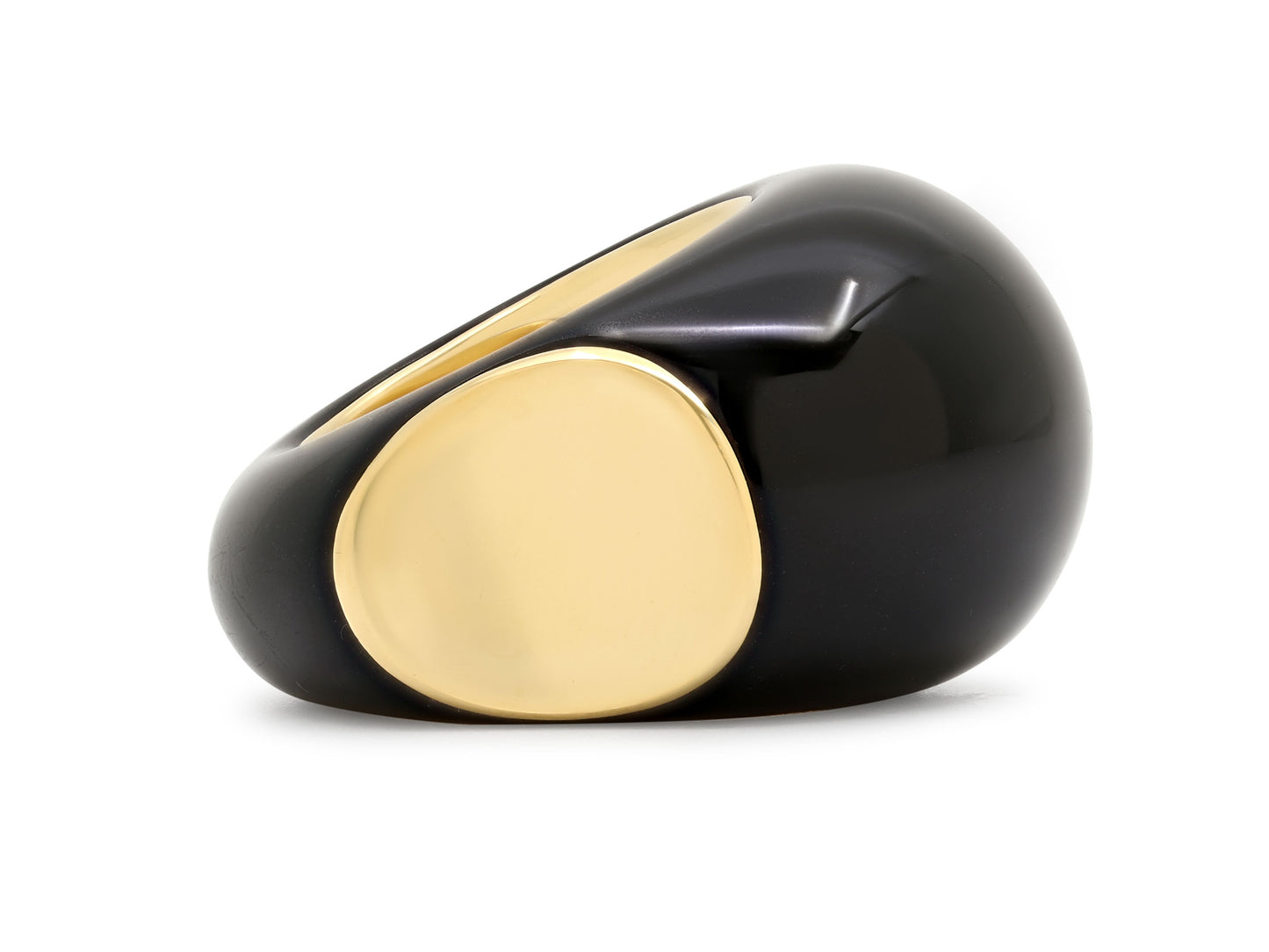 Verdura 'Copa' Ring in Black Jade and 18K Gold