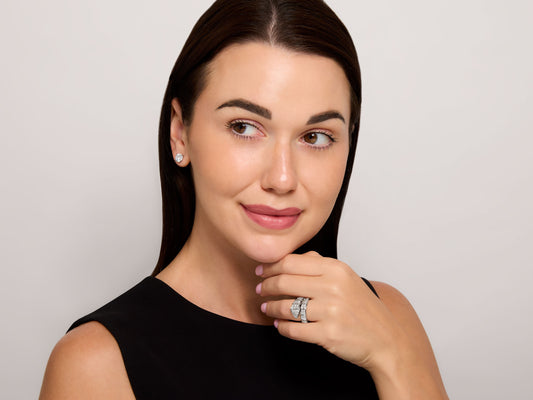 Bulgari 'Serpenti Viper' Diamond Ring in 18K White Gold