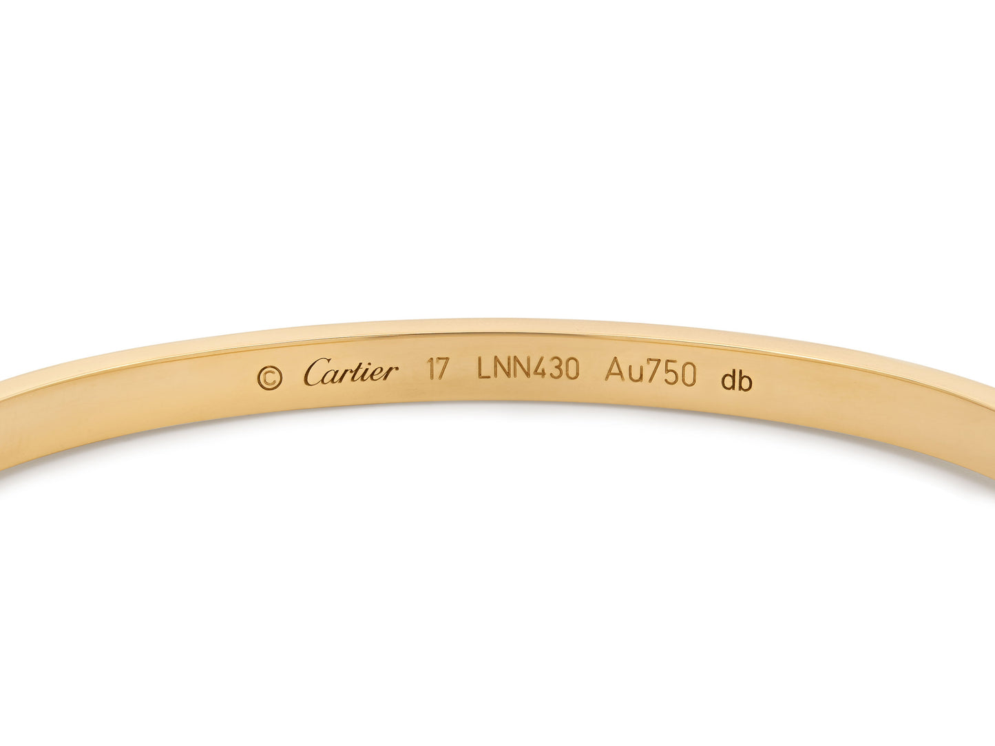 Cartier 'Love' Bracelet in 18K Gold, Small Model, Size 17