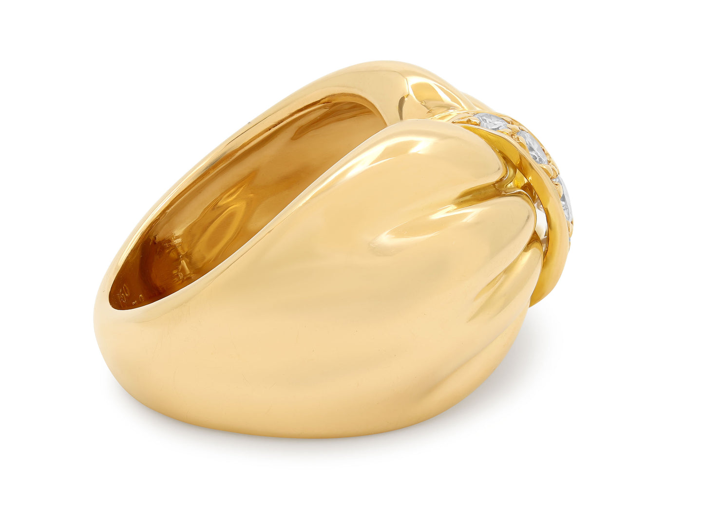 Van Cleef & Arpels Diamond Bow Ring in 18K Gold