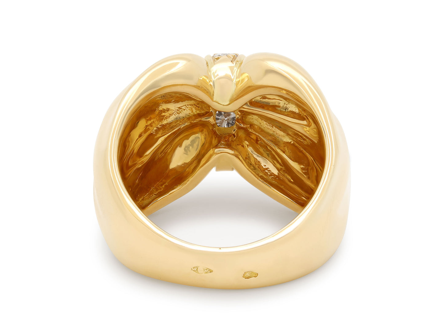 Van Cleef & Arpels Diamond Bow Ring in 18K Gold