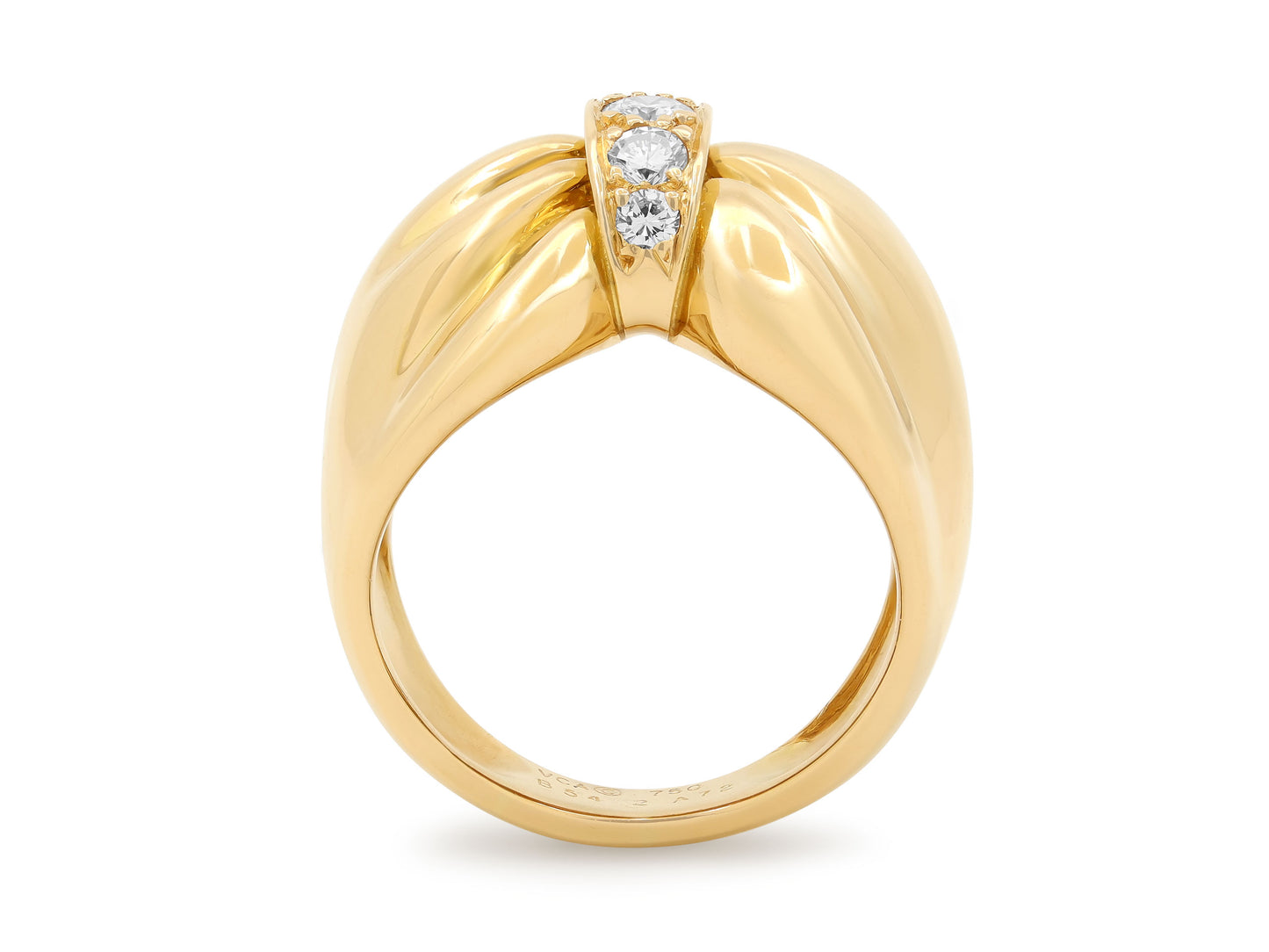 Van Cleef & Arpels Diamond Bow Ring in 18K Gold