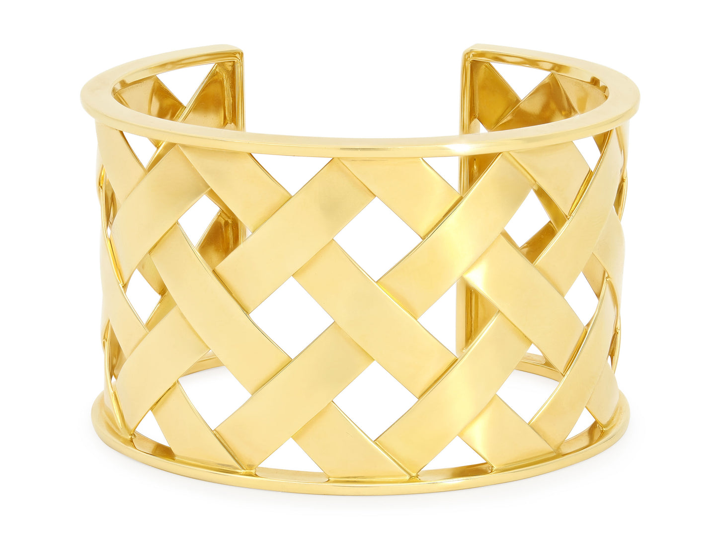 Verdura 'Criss Cross' Cuff in 18K Gold