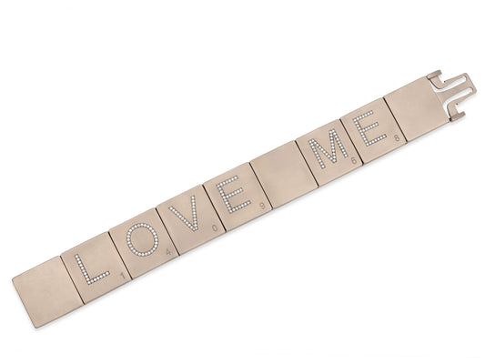 Suzanne Syz 'Scrabble' Bracelet in Titanium