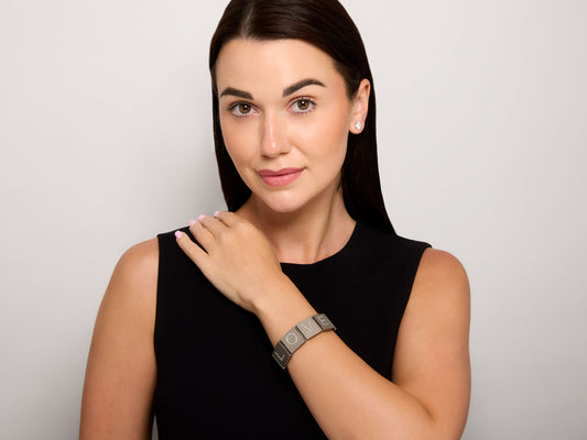 Suzanne Syz 'Scrabble' Bracelet in Titanium