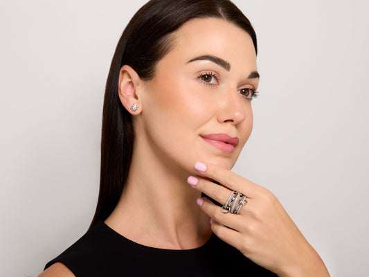 Spinelli Kilcollin Diamond Linked Ring in 18K White Gold