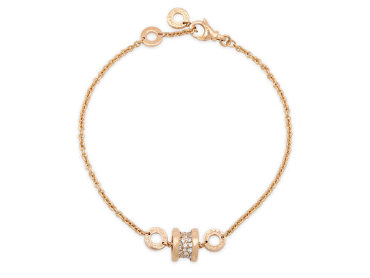 Bulgari 'B.zero1' Diamond Bracelet in 18K Rose Gold