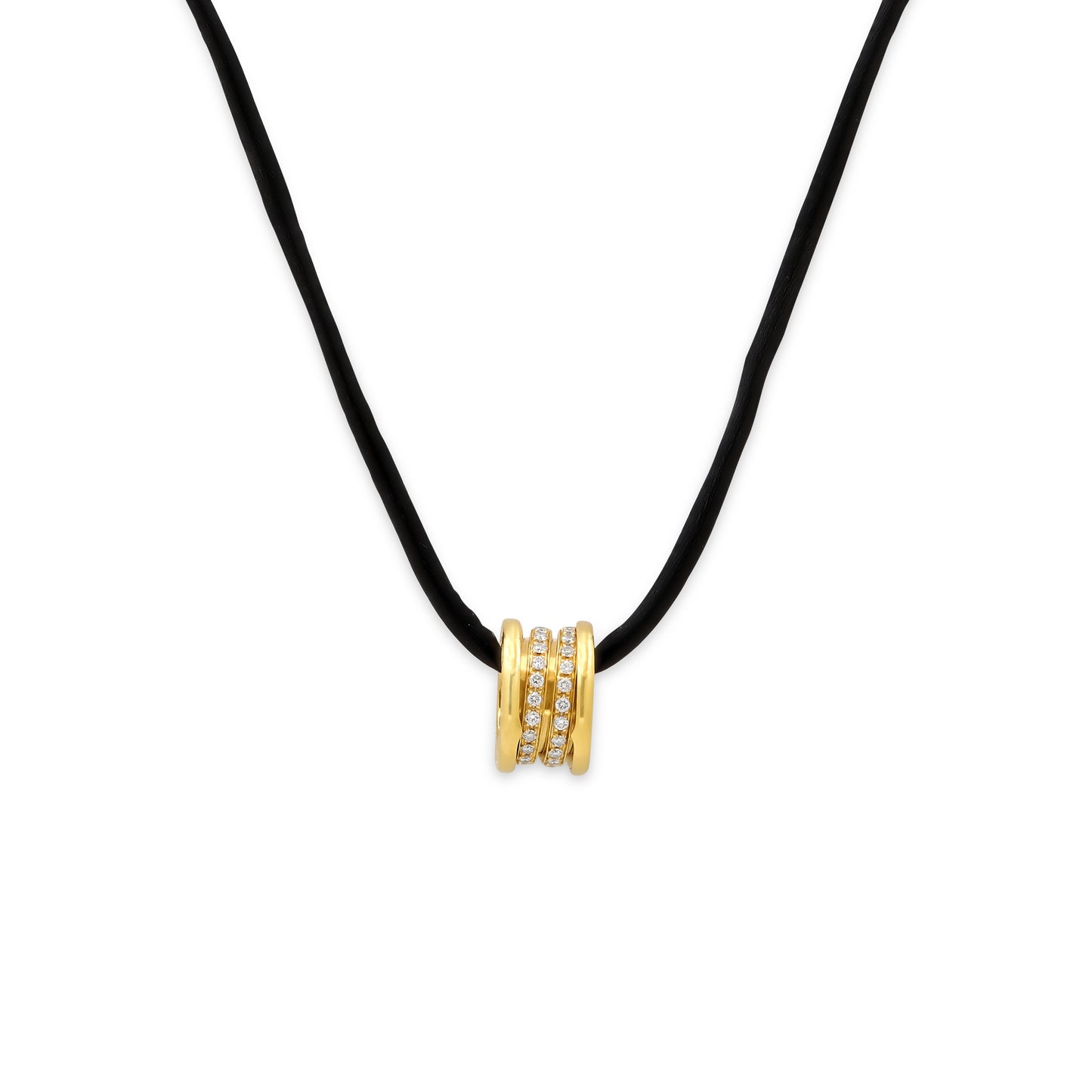 Bulgari 'B.zero1' Diamond Pendant in 18K Gold