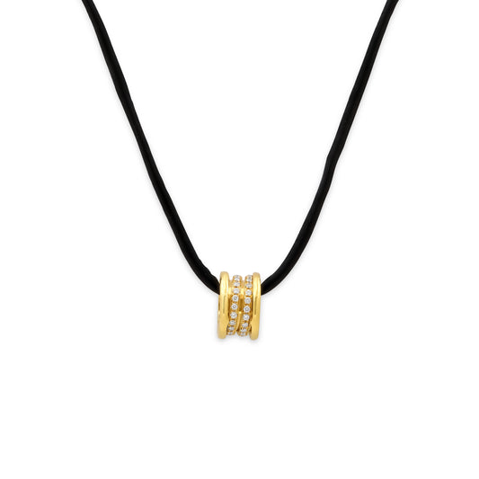 Bulgari 'B.zero1' Diamond Pendant in 18K Gold