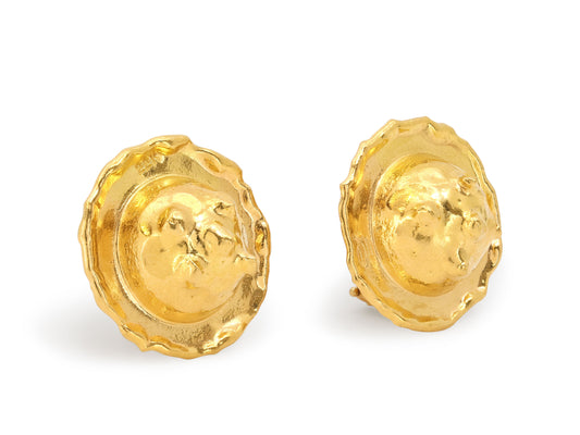 Jean Mahie Earrings in 22K Gold