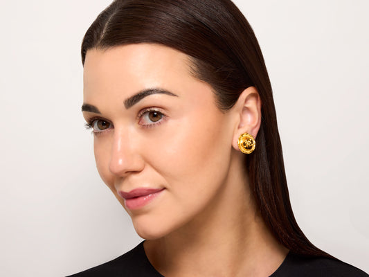 Jean Mahie Earrings in 22K Gold
