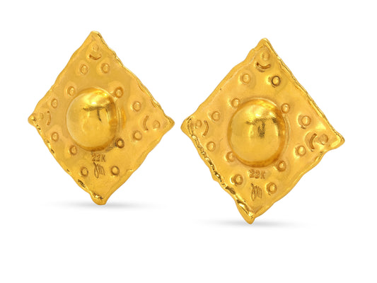 Jean Mahie Earrings in 22K Gold
