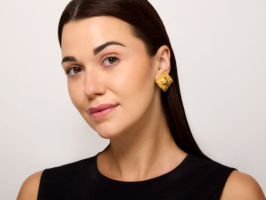 Jean Mahie Earrings in 22K Gold