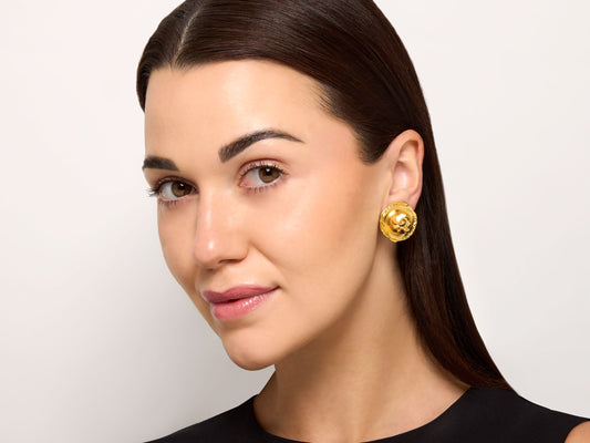 Jean Mahie Earrings in 22K Gold