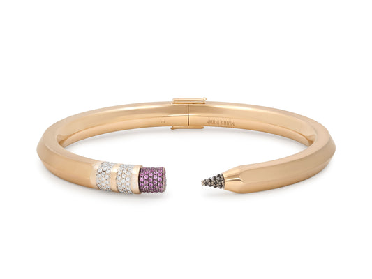 Nadine Ghosn Pencil Bracelet in 18K Rose Gold