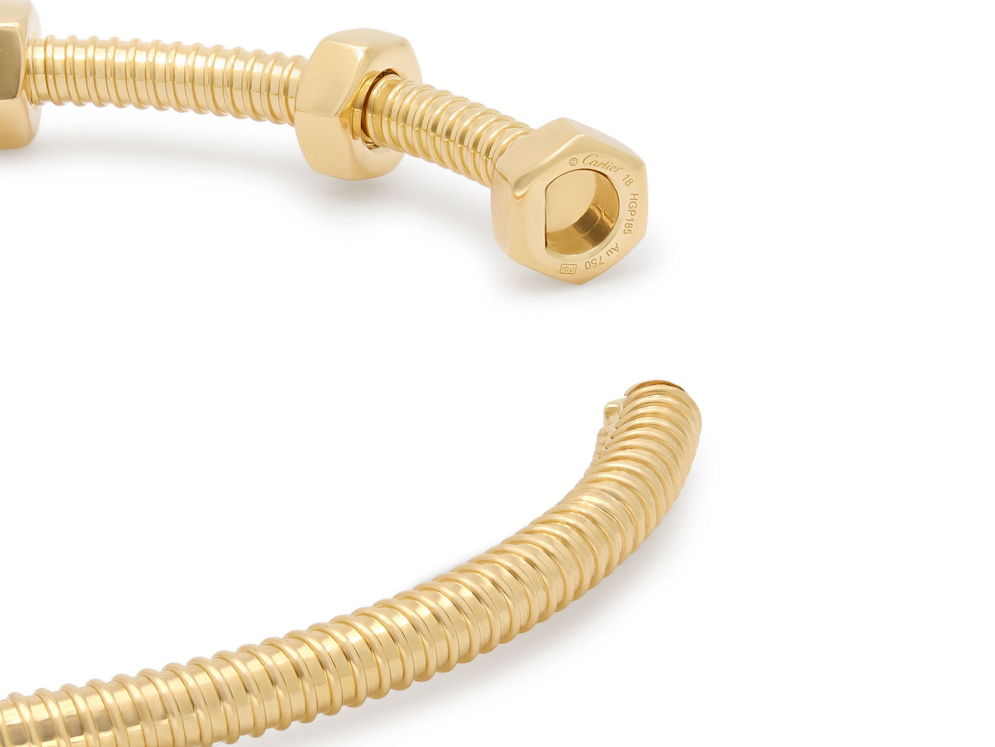 Cartier 'Écrou de Cartier' Bracelet in 18K Gold, Size 18