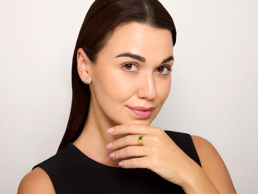 Emerald Ring in 22k Gold