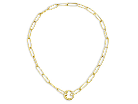 Oval Link Necklace in 18K Gold
