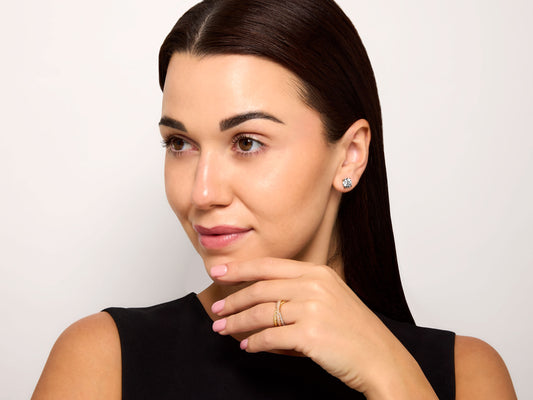 Cartier 'Trinity' Diamond Ring in 18K Tri-Gold, Small Model