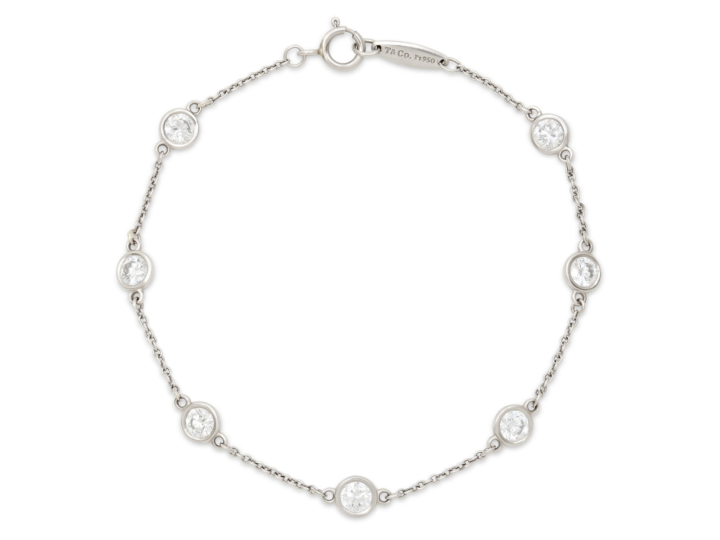Tiffany & Co. Elsa Peretti 'Diamonds by the Yard' Bracelet in Platinum
