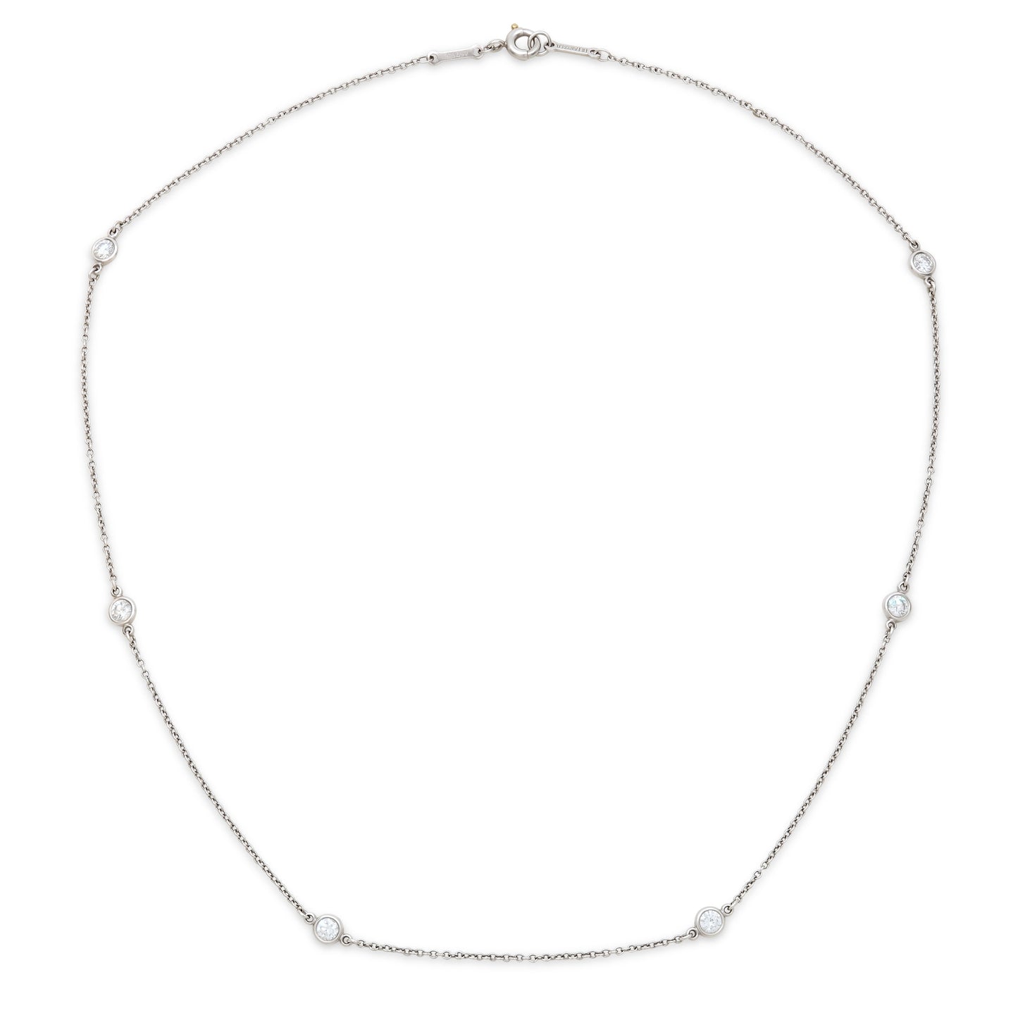 Tiffany & Co. Elsa Peretti 'Diamonds by the Yard' Necklace in Platinum