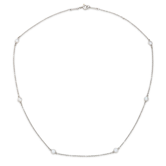 Tiffany & Co. Elsa Peretti 'Diamonds by the Yard' Necklace in Platinum