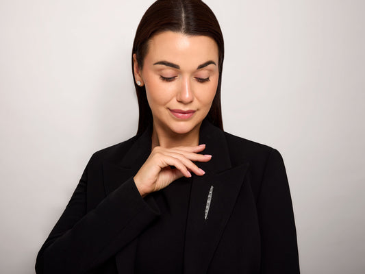 Art Deco Diamond Brooch in Platinum