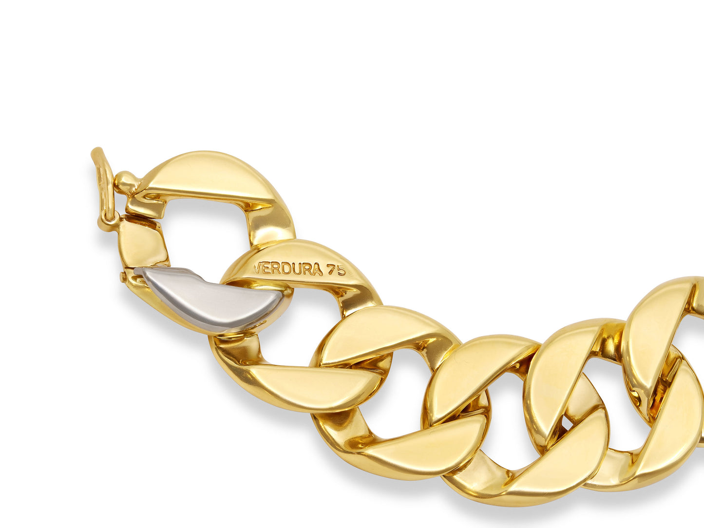 Verdura Double Wrap Curb-Link Bracelet in 18K Gold