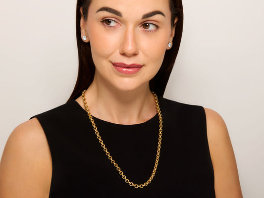 Cartier Heavy Cable Link Chain Necklace in 18K Gold