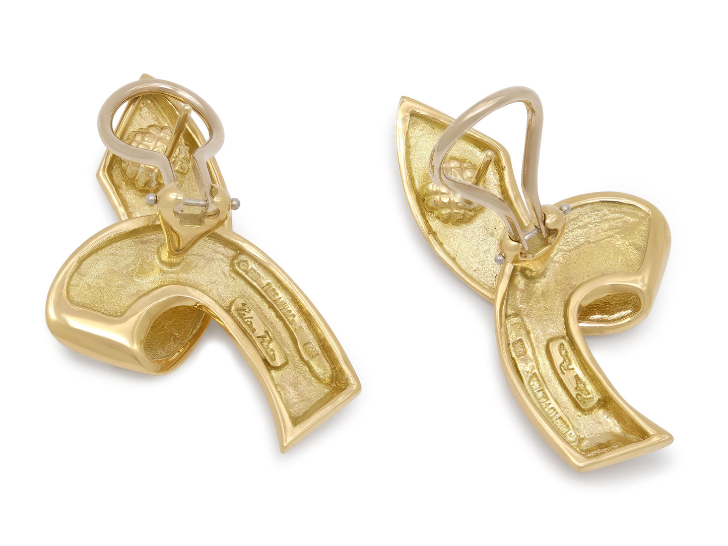 Tiffany & Co. Paloma Picasso Ribbon Earrings in 18K Gold