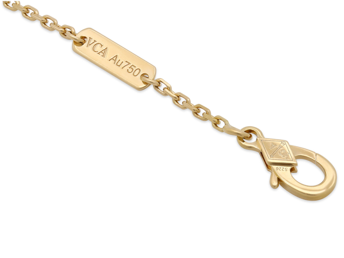 Van Cleef & Arpels 'Vintage Alhambra' Onyx Pendant in 18K Gold